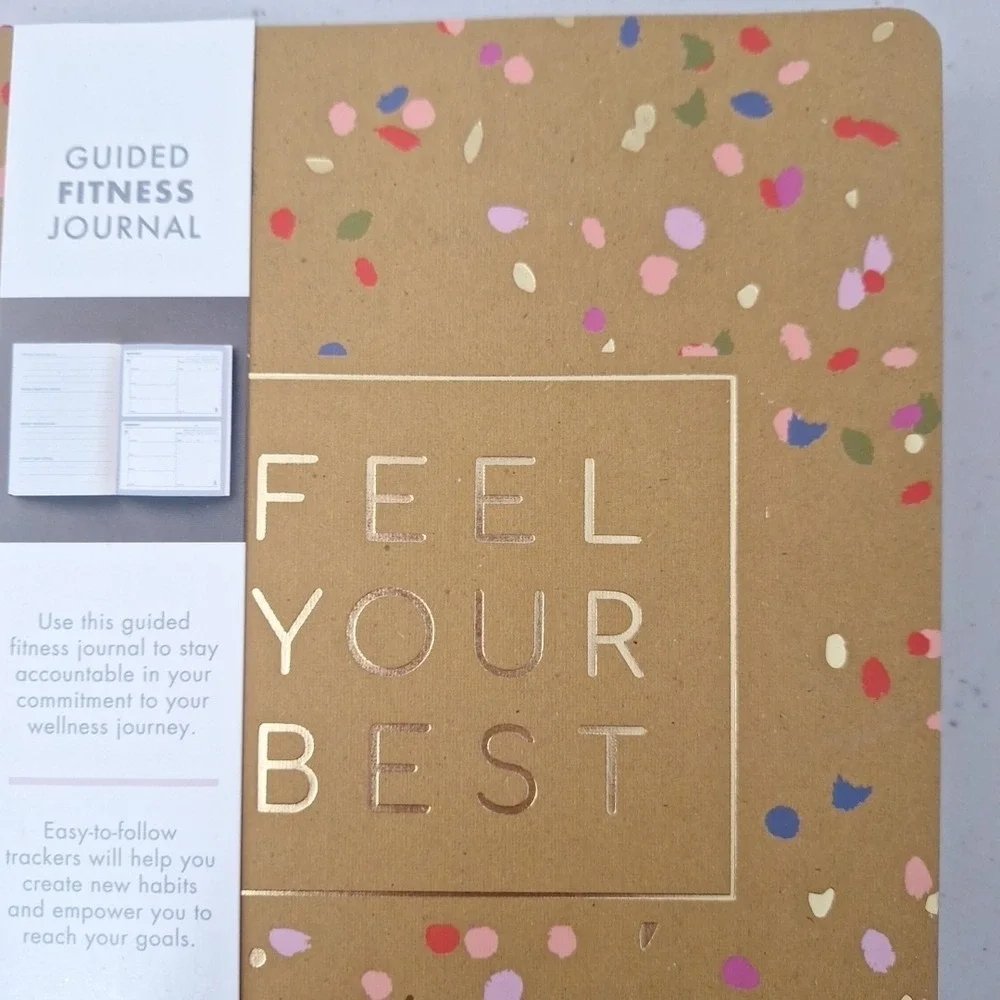 Guided FITNESS JOURNAL Softback Weekly Planner Undated Log Book Gym Food NEW